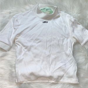 OFF-WHITE
cropped high neck top